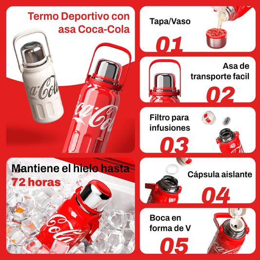 Termo Deportivo con asa Coca-Cola | 1200ml / 800ml