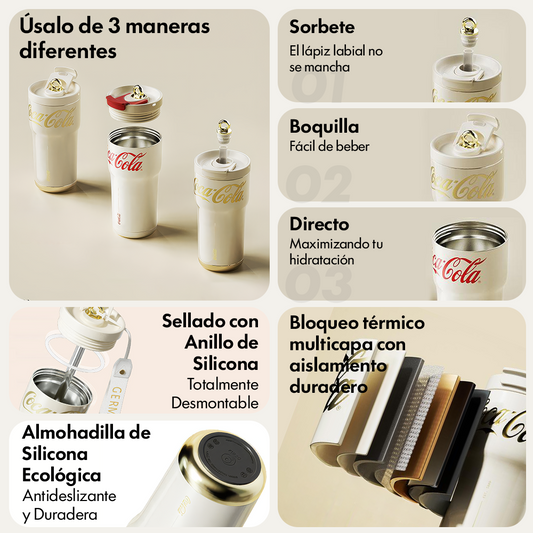 Mug Térmico Vintage Coca-Cola | 700ml / 23oz