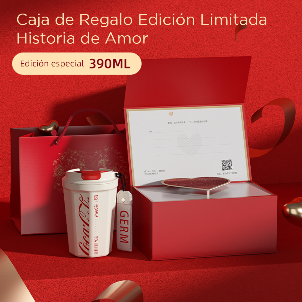 Set de Regalo: Vaso Térmico Love Story | Coca-Cola x Germ – 380 ml /12Oz