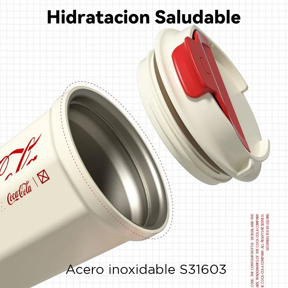 Set de Regalo: Vaso Térmico Love Story | Coca-Cola x Germ – 380 ml /12Oz