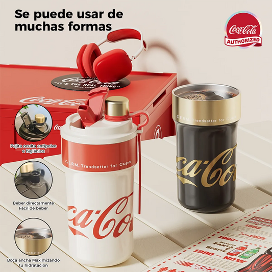Vaso Térmico Old Iconic Coca-Cola x Germ – Blanco Rojo 650 ml / 22 Oz