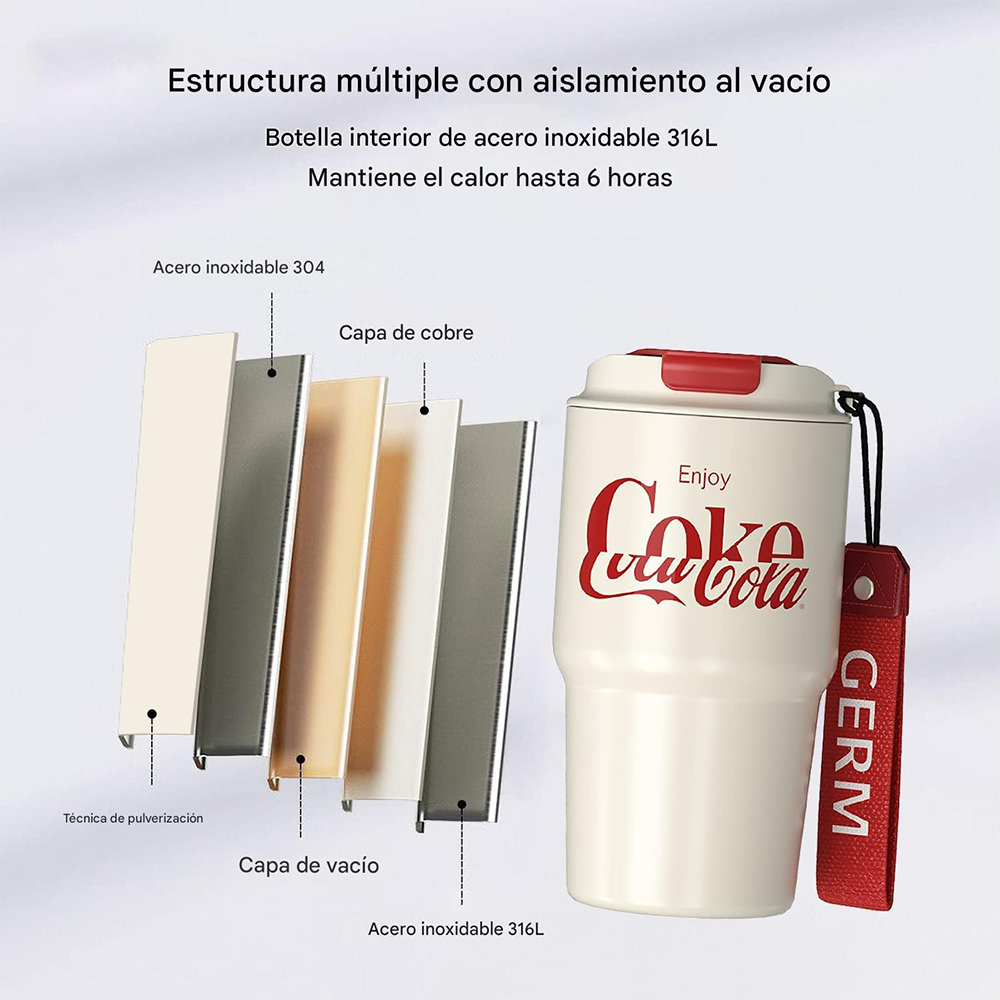 Vaso Mug GERM x Coca-Cola 590ml / 20 Oz Beige Rojo