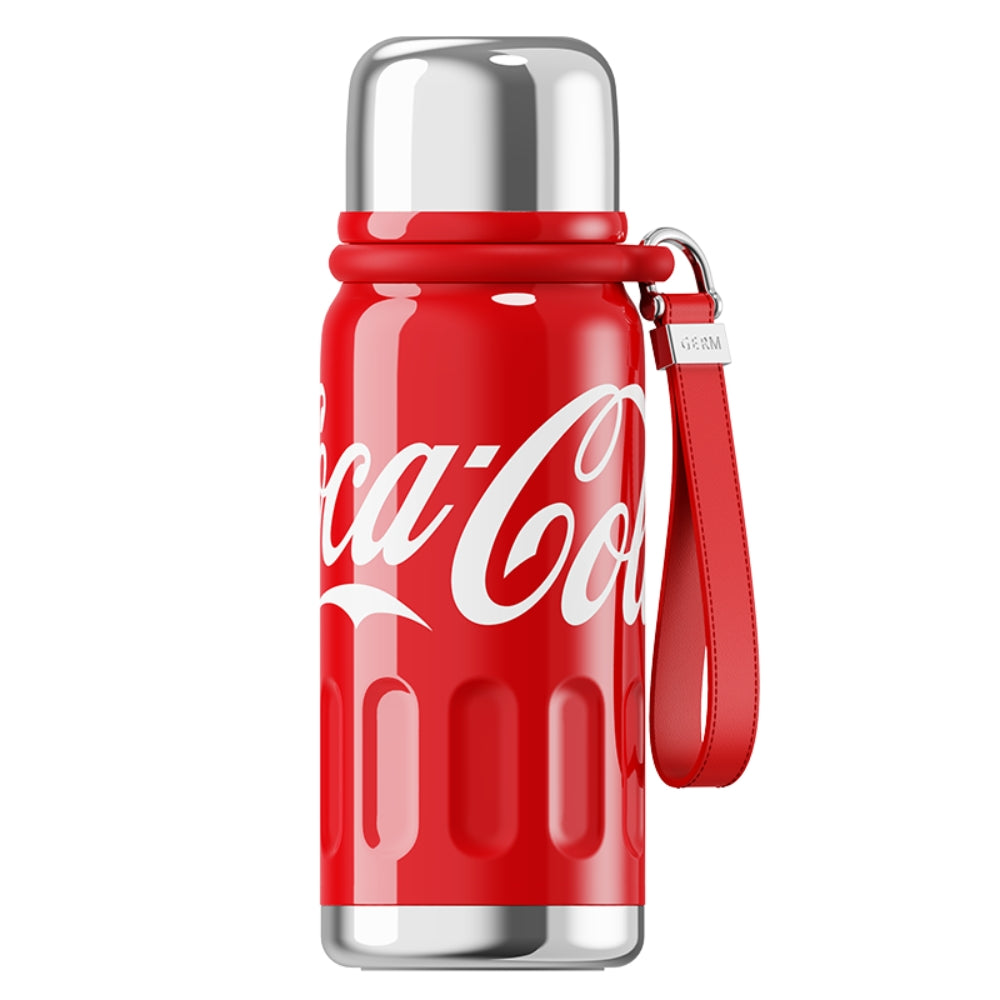 Termo Deportivo con Correa de Cuero Coca-Cola | 580ml / 19 Oz