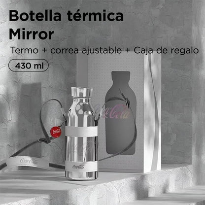 Tomatodo Coca-Cola 430ml diseño Mirror compacto ideal para oficina gimnasio y viajes