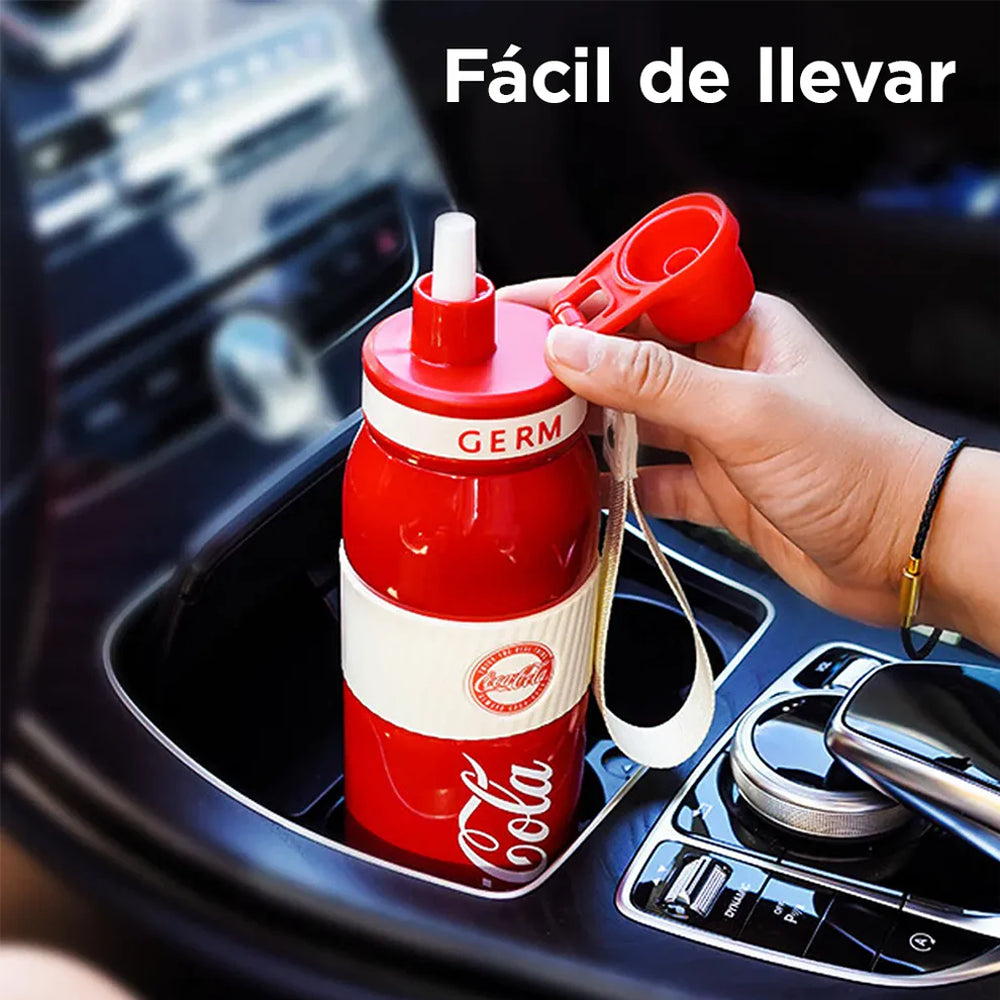 Botella tomatodo térmica Coca-Cola 580ml resistente y ligera para uso en exteriores