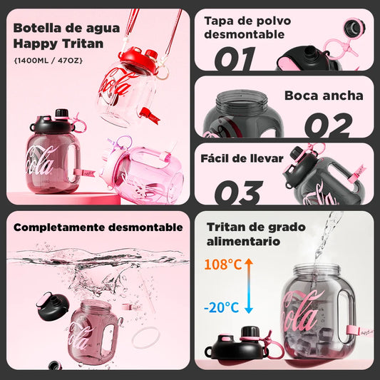 Botella Happy Tritán Coca-Cola | 1400ml / 47oz