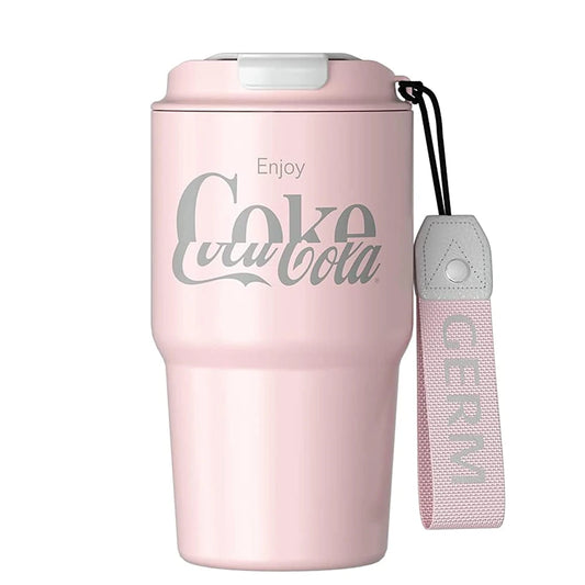 Mug térmico Coca-Cola 590ml color blanco rosado