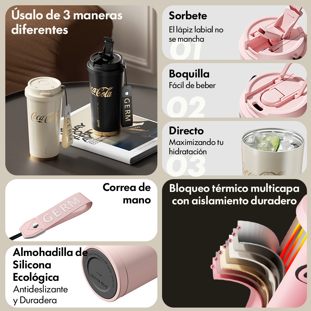 Mug Térmico Shining Coca-Cola | 470ml / 16oz