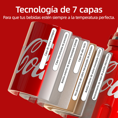 Termo Deportivo Coca-Cola x Germ 800 ml | Rosa | con Tapa Taza