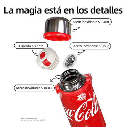 Termo Deportivo Coca-Cola x Germ 800 ml | Rosa | con Tapa Taza