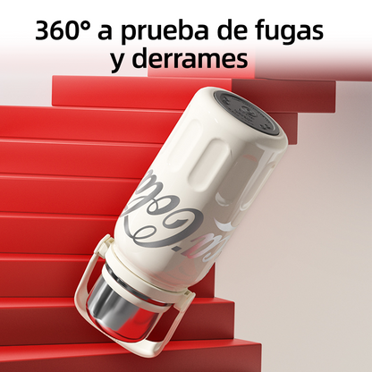 Termo Deportivo Coca-Cola x Germ 800 ml | Rosa | con Tapa Taza