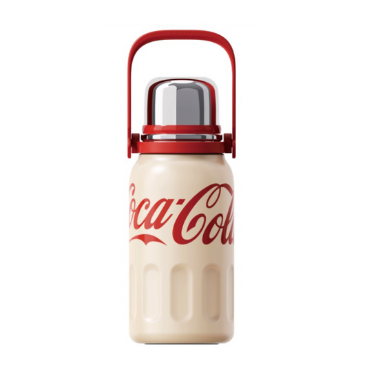 Termo Deportivo Coca-Cola x Germ 800 ml | Beige | con Tapa Taza