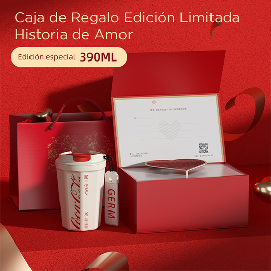 Set de Regalo: Vaso Térmico Love Story | Coca-Cola x Germ – 380 ml /12Oz