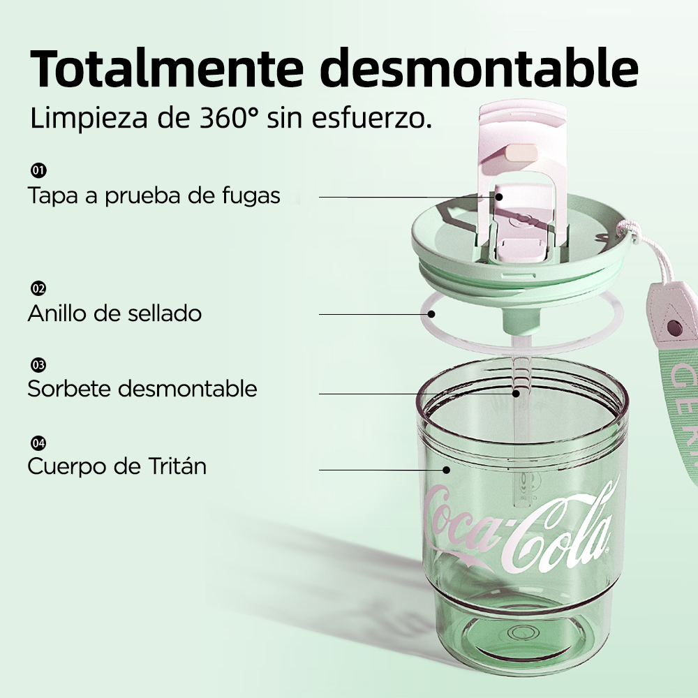Vaso de agua tritán Coca-Cola |  375ml / 12oz