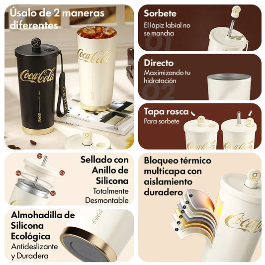 Mug Térmico EaseSip Shining Coca-Cola | 700ml / 23oz
