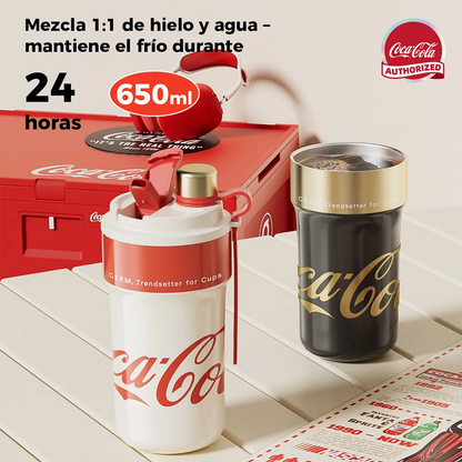 Vaso Térmico Old Iconic Coca-Cola x Germ – Blanco Rojo 650 ml / 22 Oz