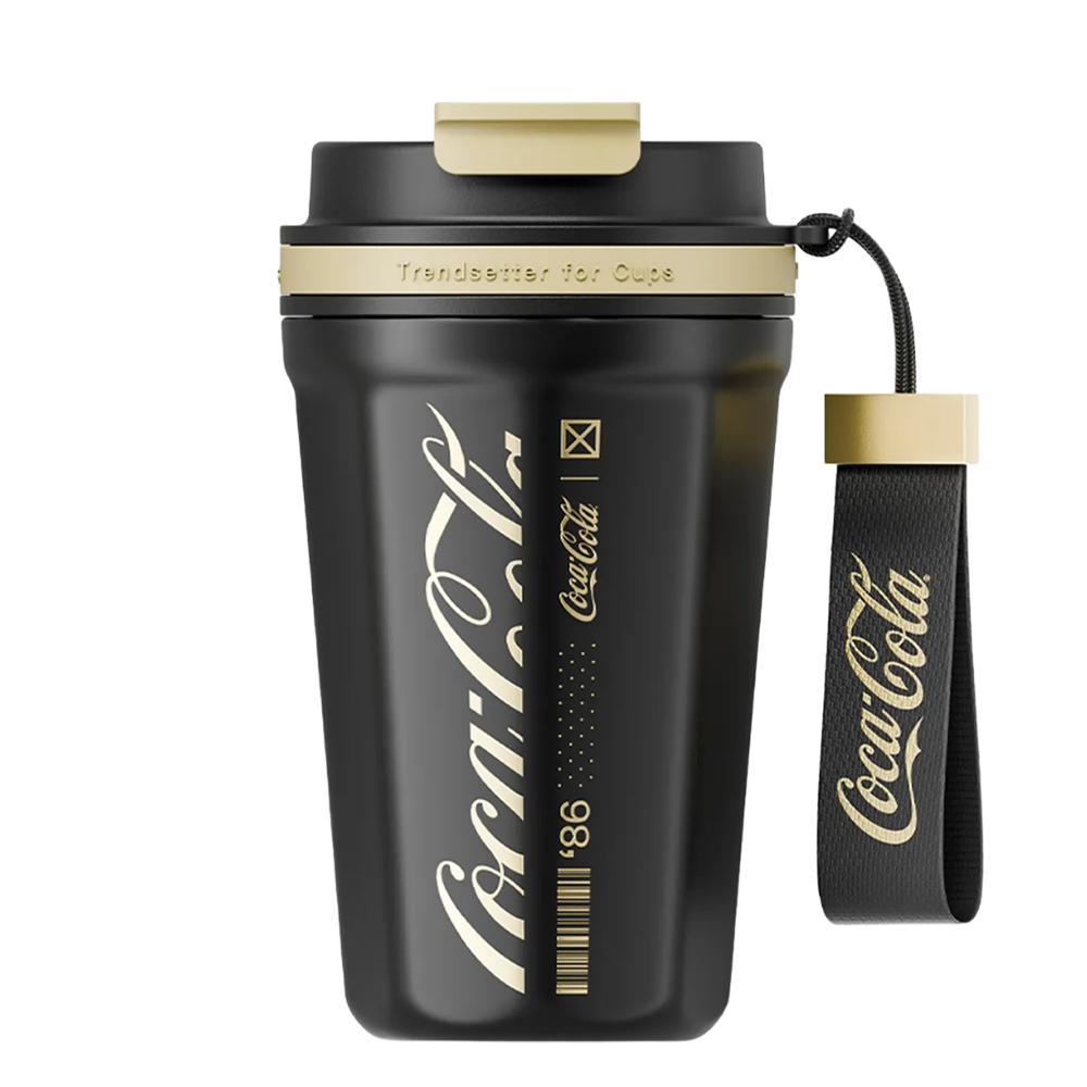 Mug térmico Coca-Cola Octagon Pro 550ml con acabado rojo brillante y diseño moderno