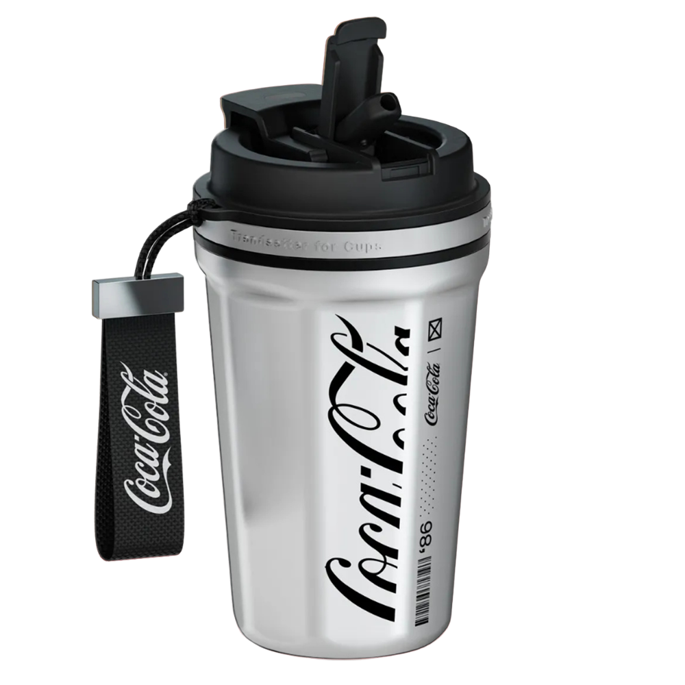Mug térmico Coca-Cola Octagon Pro 550ml con aislamiento térmico para conservar la temperatura de bebidas por más tiempo