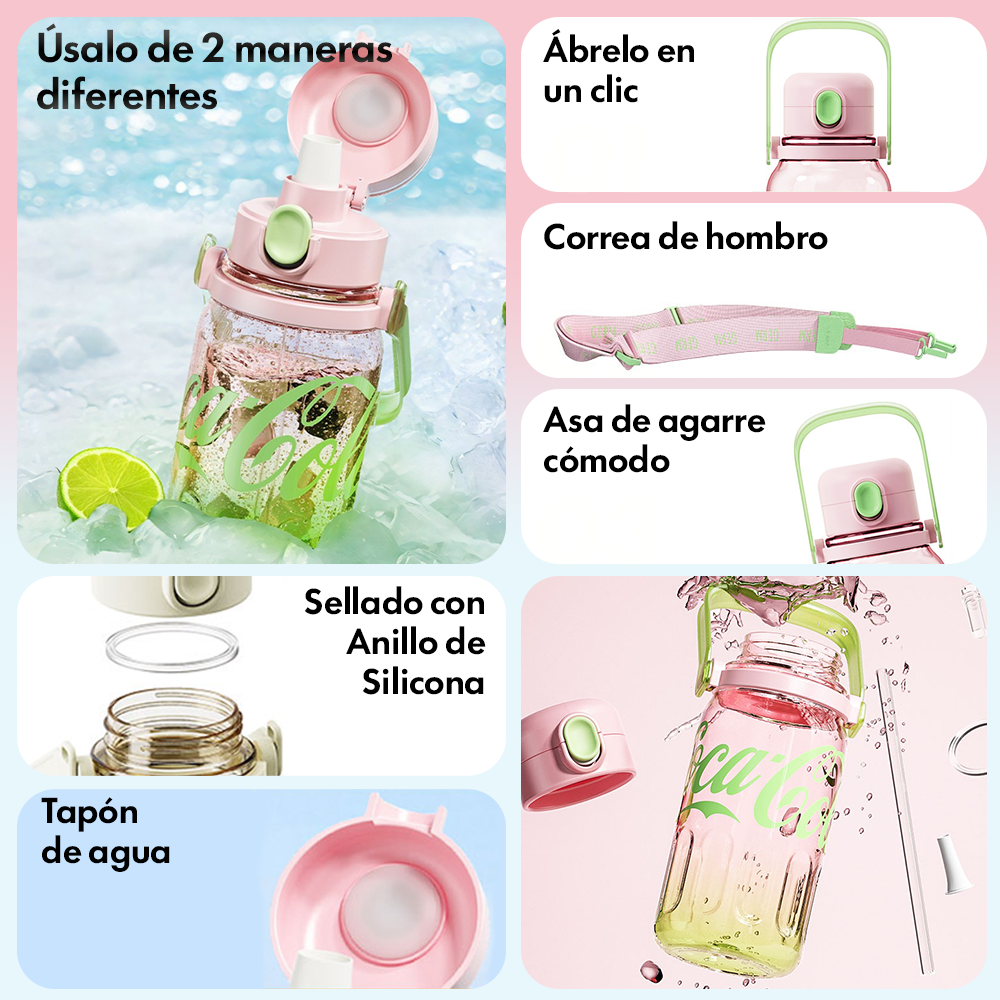 Botella Tritán Gradiente con correa Coca-Cola | 850ml / 28oz
