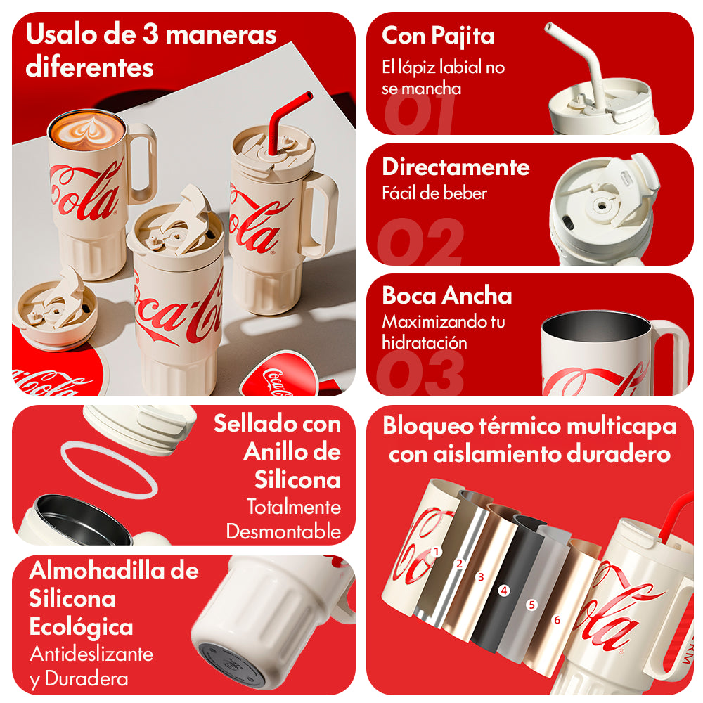 Vaso Térmico Premium Classic Coca-cola | 1200ml / 750ml