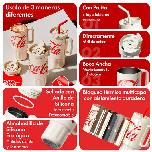 Vaso Térmico Premium Classic Coca-cola | 1200ml / 40oz