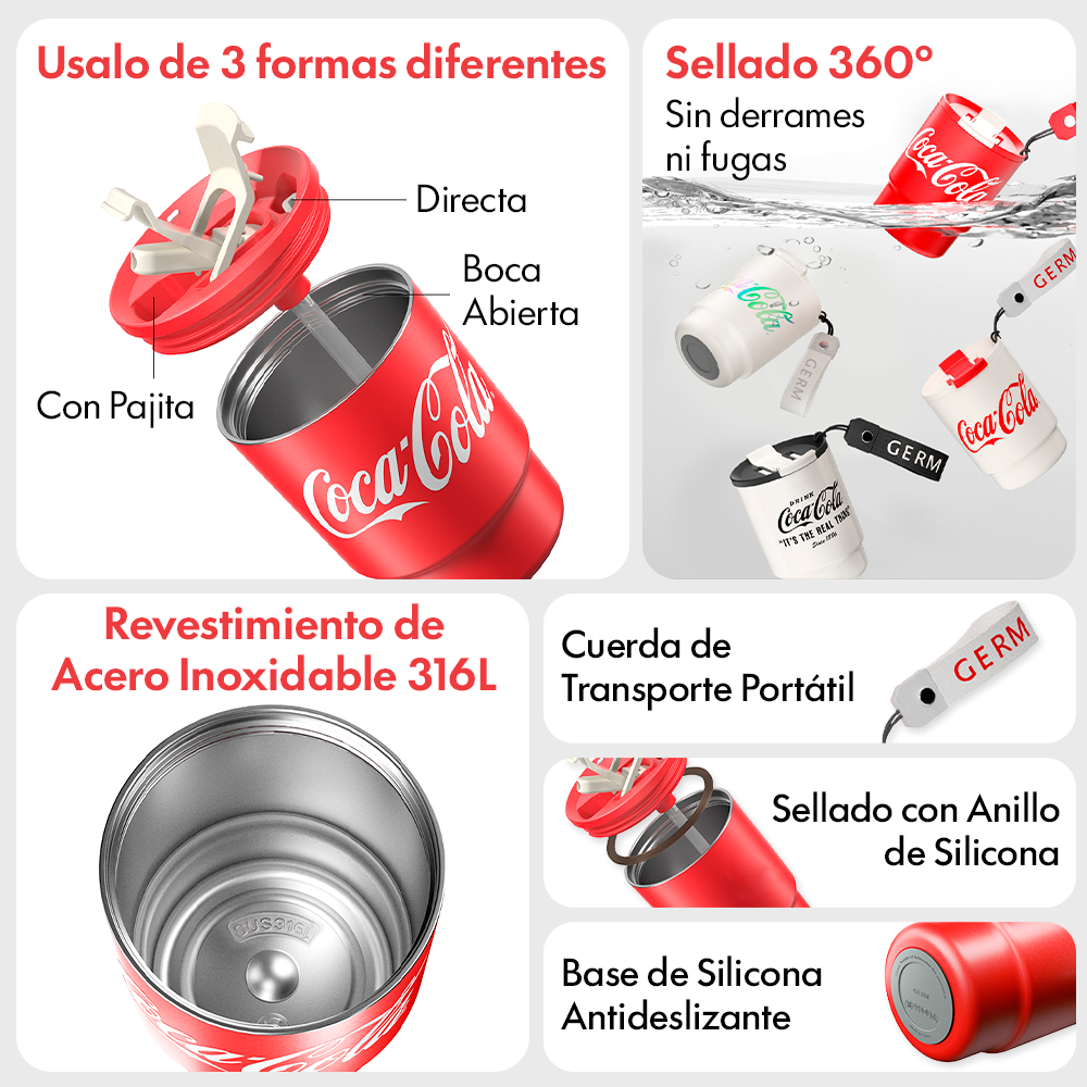 Mug Térmico Bamboo Coca-Cola |  360ml / 12oz