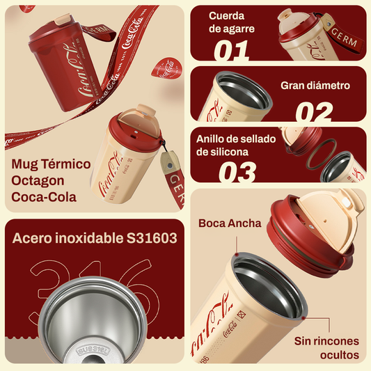 Mug Térmico Octagon Coca-Cola | 390ml / 13oz